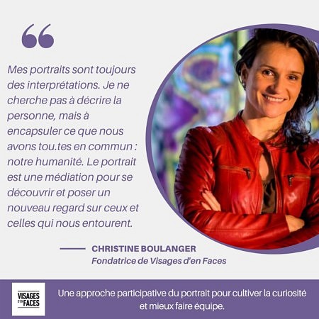 Christine Boulanger, fondatrice de Visages d’en Faces